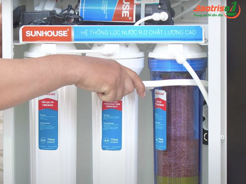 Baotriso1 hướng dẫn tự thay lõi lọc nước tại nhà chi tiết