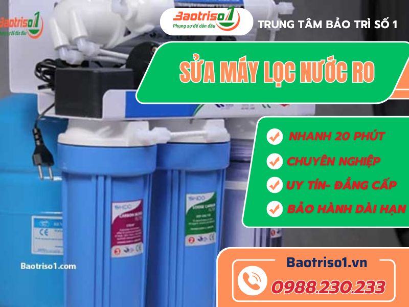 Baotriso1 sửa máy lọc nước RO dứt lỗi triệt để, giá tốt