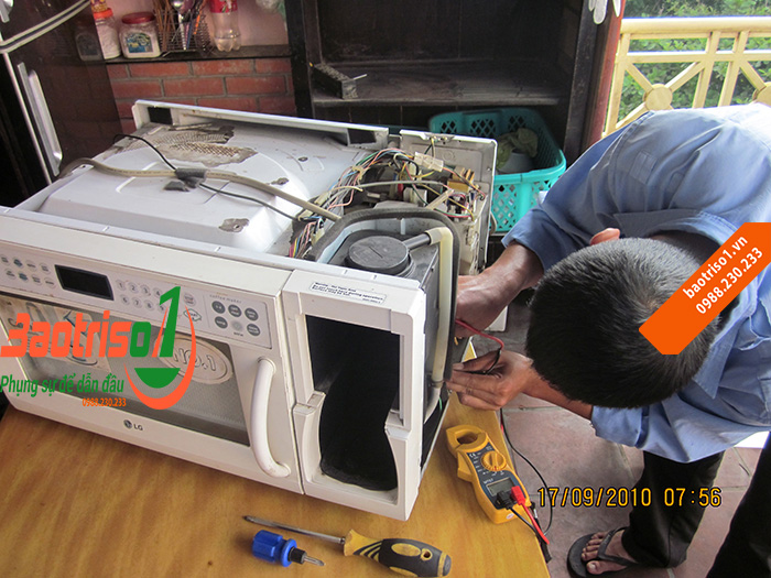 Sửa lò vi sóng uy tín chuyên nghiệp tại nhà Hà Nội - Bảo trì số 1