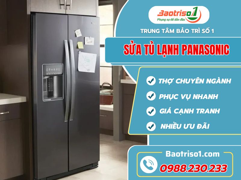 Sửa tủ lạnh Panasonic tại nhà Hà Nội giá rẻ, nhanh 20 phút 