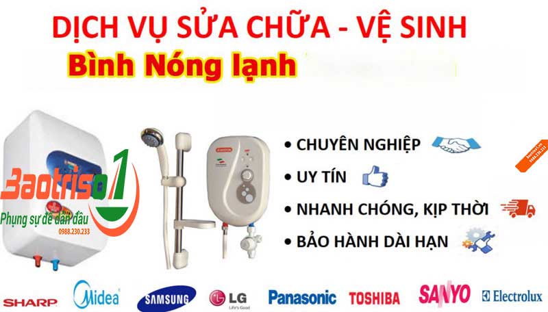 Sửa bình nóng lạnh giá rẻ tại quận Bắc Từ Liêm - Hà Nội