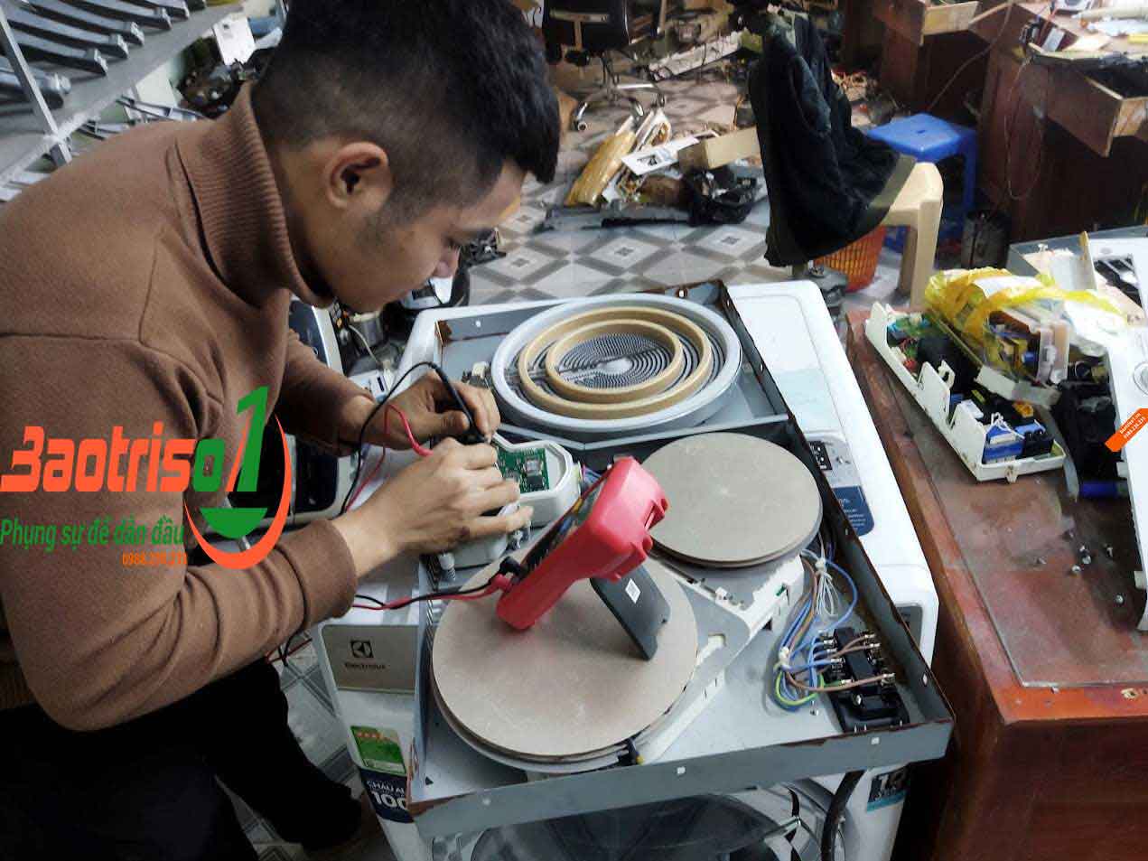 Baotriso1 - Địa chỉ sửa bếp từ tại nhà Hoàng Mai uy tín 