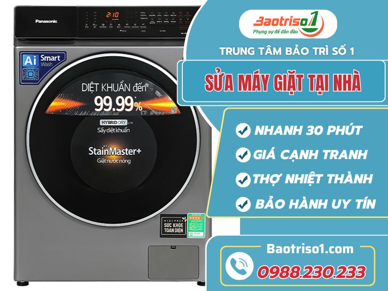 Địa chỉ sửa máy giặt uy tín tại nhà Hà Nội - Chất lượng- Hỗ trợ 24/7