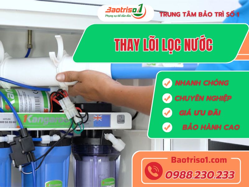 Baotriso1 thay lõi lọc nước chất lượng, giá tốt tại Hà Nội