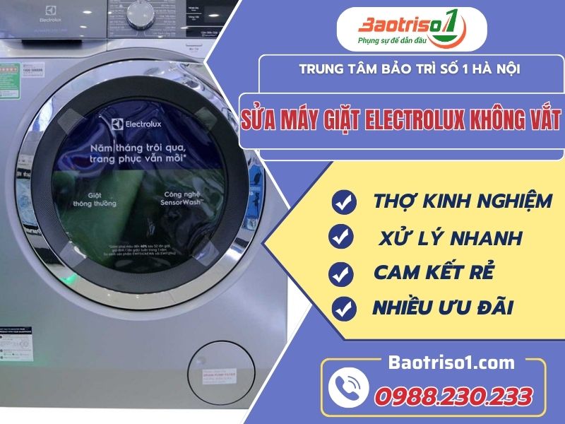 Sửa máy giặt Electrolux không vắt