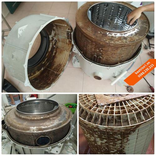 Vệ sinh máy giặt Electrolux tại Thanh Xuân tháo lồng