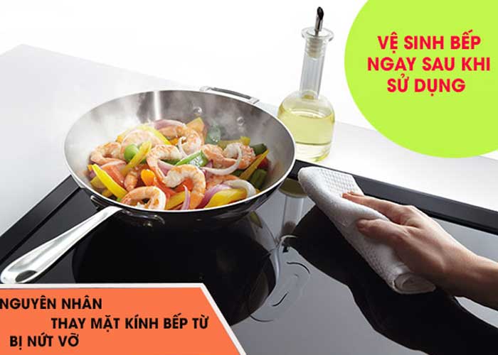 Dấu hiệu nhận biết cần thay mặt kính bếp từ ngay