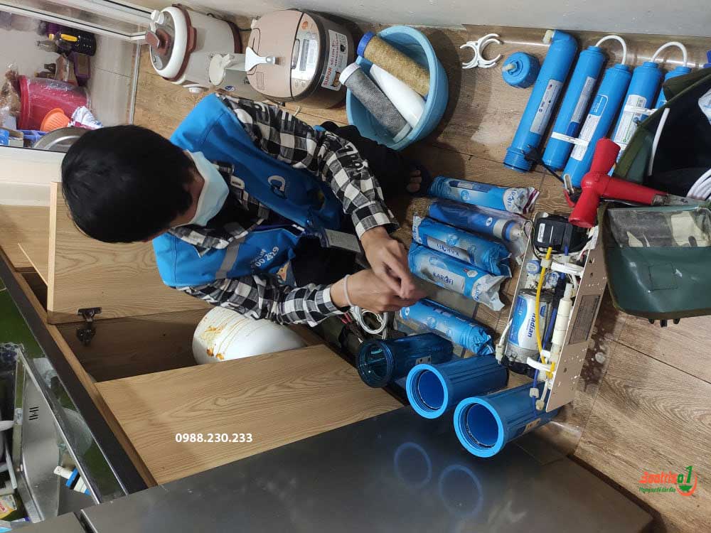 Baotriso1 cam kết sửa máy lọc nước bị chảy yếu uy tín