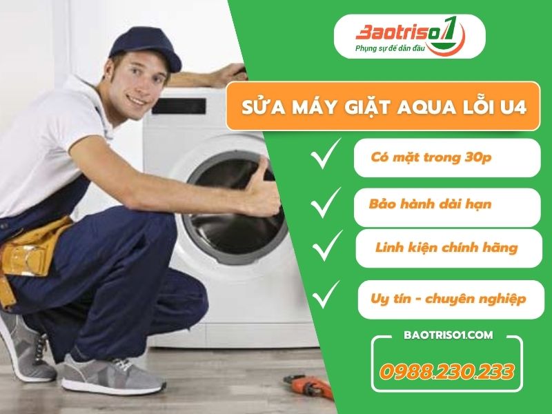 Thợ sửa máy giặt Aqua lỗi U4