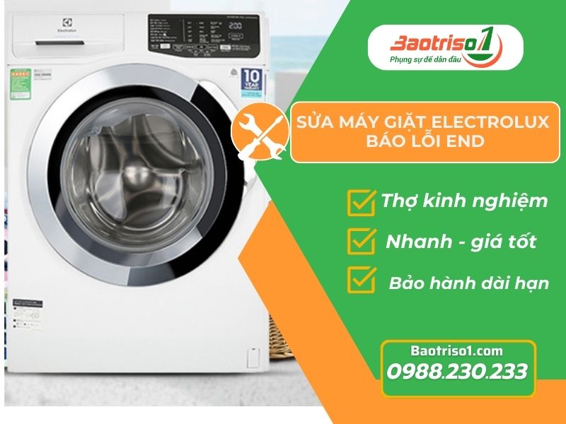 Sửa máy giặt Electrolux báo lỗi End