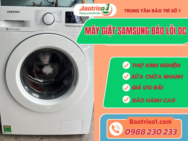 Bỏ túi cách sửa máy giặt Samsung báo lỗi DC đơn giản nhất