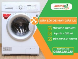 Sửa lỗi DE máy giặt LG