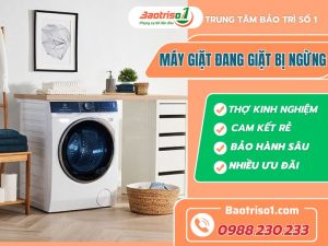 Máy Giặt đang Giặt Bị Ngừng