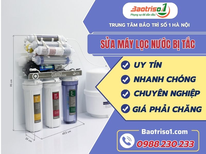 Hướng dẫn sửa máy lọc nước bị tắc chỉ sau 20 phút