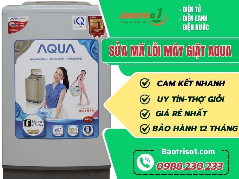 Sửa mã lỗi máy giặt Aqua