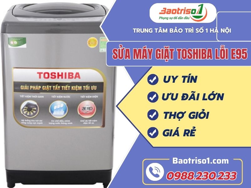 Sửa máy giặt Toshiba lỗi E95