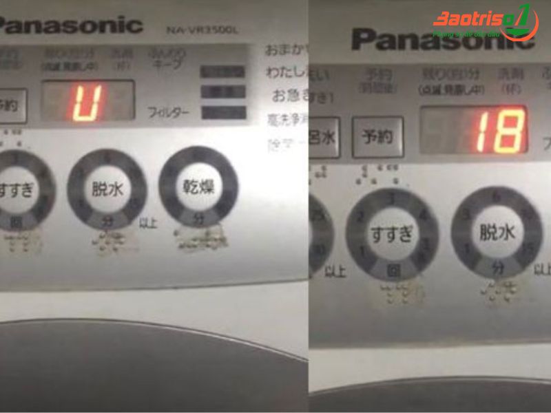 Sửa lỗi U18 máy giặt Panasonic nội địa