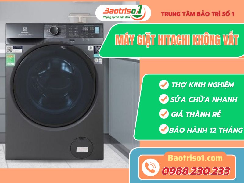 Bật mí cách sửa máy giặt Hitachi không vắt đơn giản, hiệu quả nhanh nhất