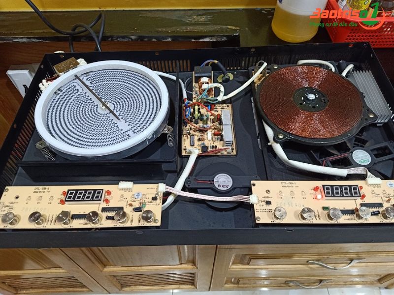 Cách sửa lỗi E2 bếp hồng ngoại do hỏng IC
