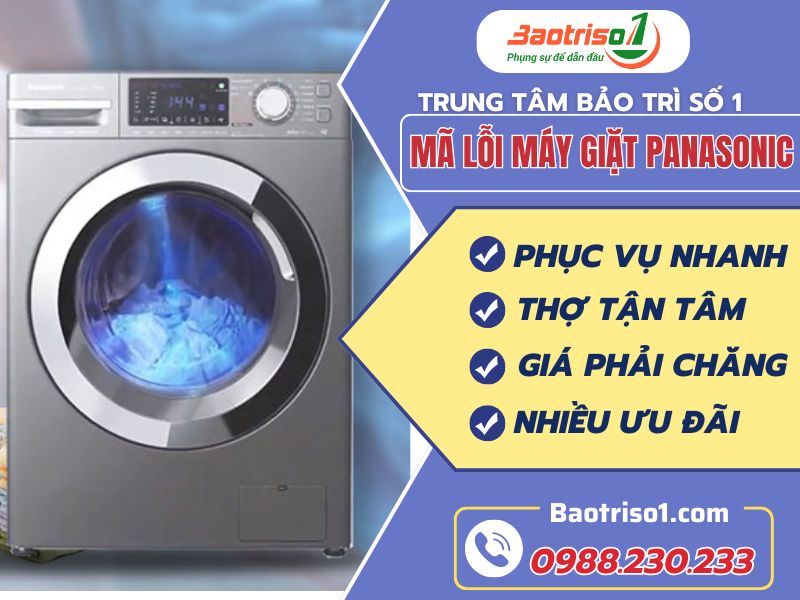Tổng hợp mã lỗi máy giặt Panasonic chính xác