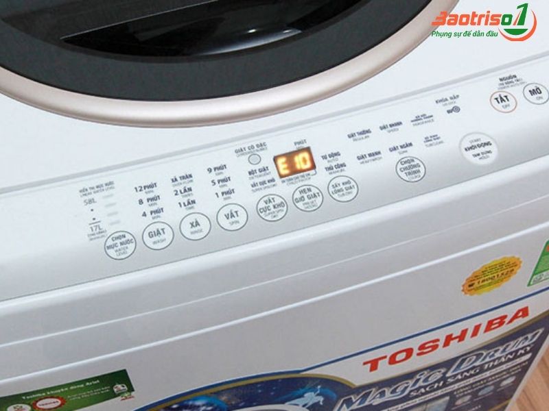 Dịch vụ sửa lỗi E10 máy giặt Toshiba uy tín nhất Hà Nội