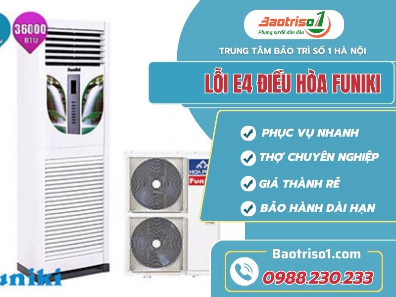 Bỏ túi cách sửa lỗi E4 điều hòa Funiki hiệu quả sau 30 phút