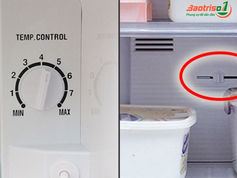 Cách Sửa Tủ Lạnh Không Làm đá Do điều Chỉnh Nút Nhiệt độ Sai