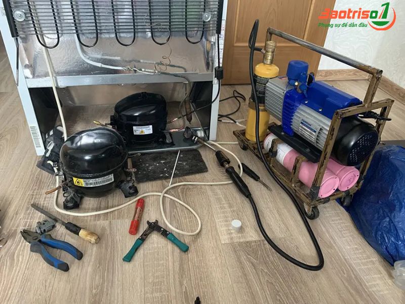 Nhận bơm ga tủ lạnh ở Thanh Xuân tất cả các hãng