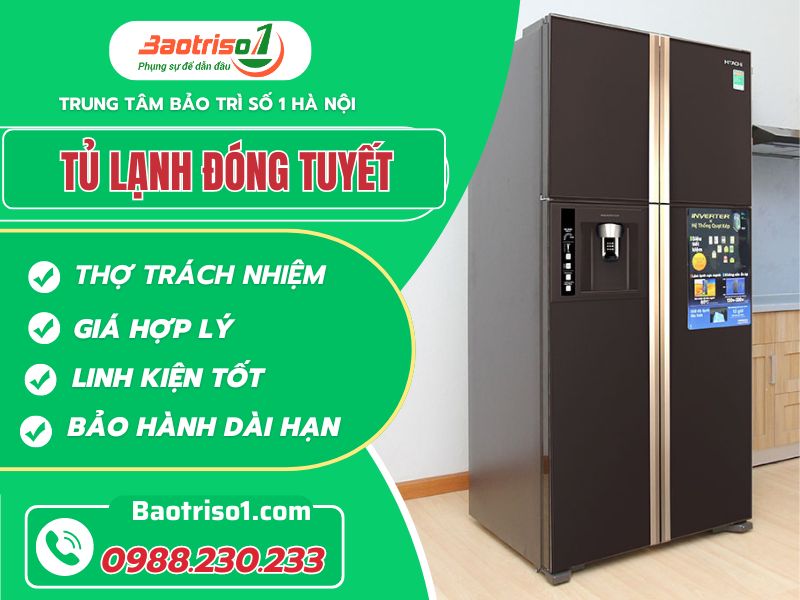 Cách sửa tủ lạnh đóng tuyết đơn giản - Thợ chuyên gia bật mí
