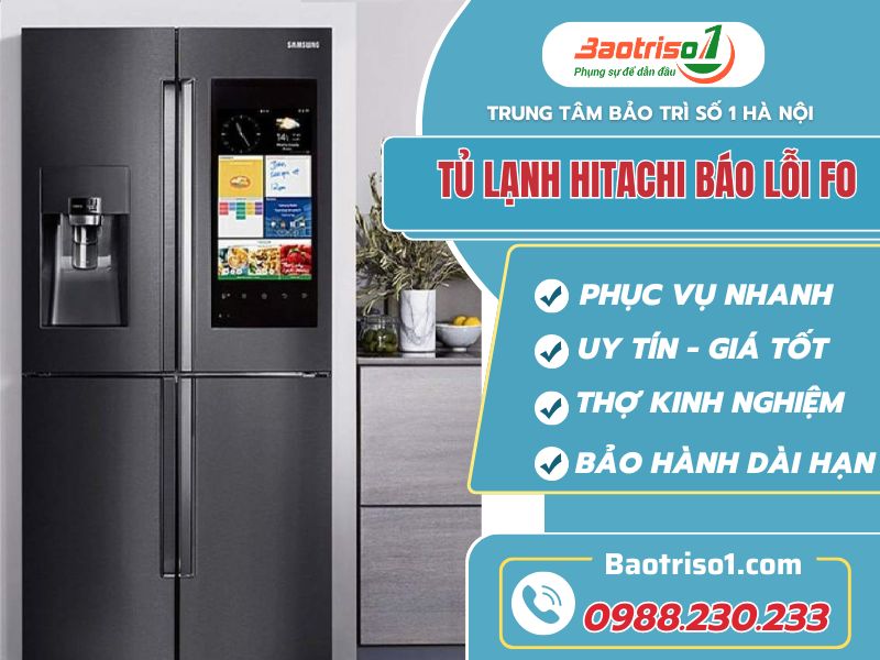  Tủ Lạnh Hitachi Báo Lỗi F0 Baotriso1