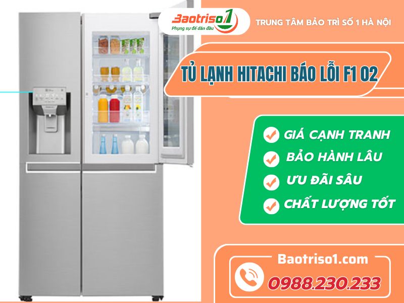 Tủ Lạnh Hitachi Báo Lỗi F1 02 Baotriso1