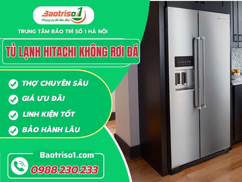 Tủ Lạnh Hitachi Không Rơi đá Baotriso1