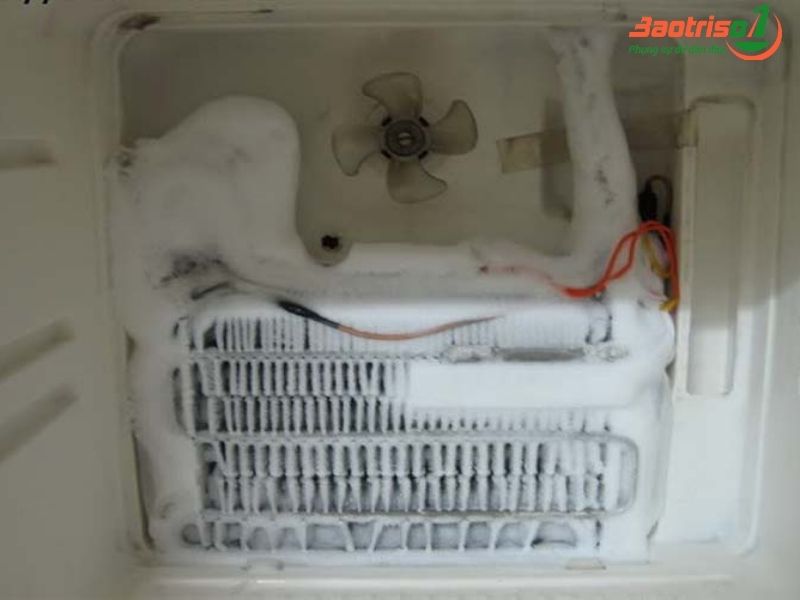Tủ lạnh Hitachi nội địa không rơi đá do quạt gió