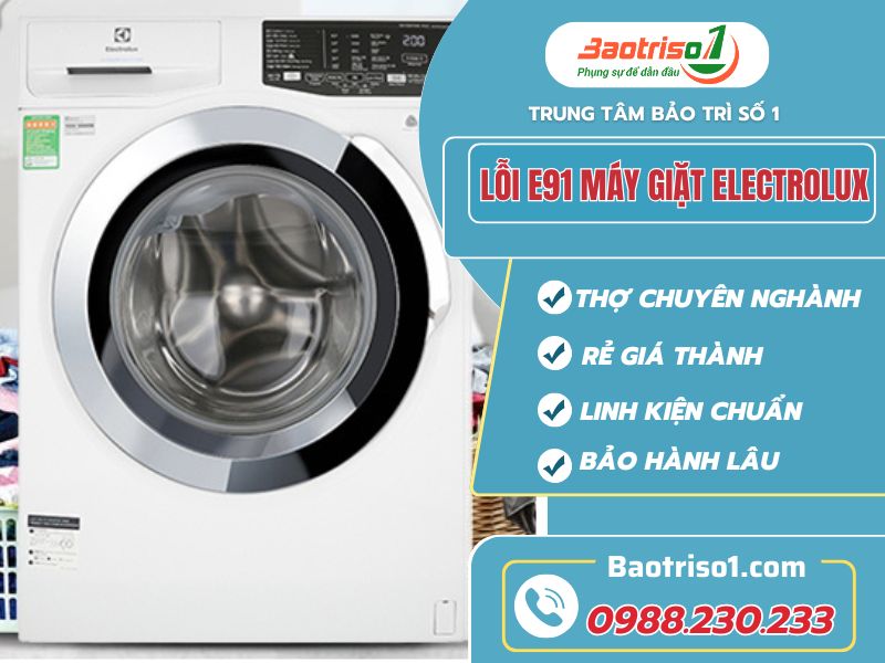 Lỗi E91 Máy Giặt Electrolux Baotriso1