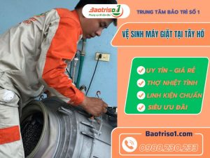 Vệ Sinh Máy Giặt Tại Tây Hồ