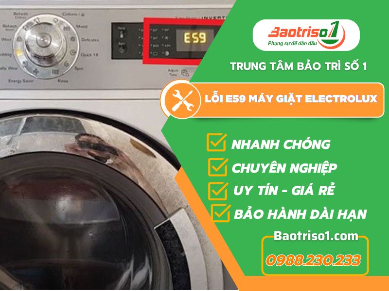 Baotriso1 sửa lỗi E59 máy giặt electrolux