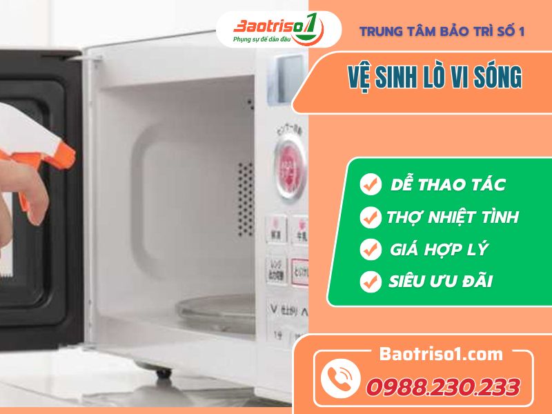 Baotriso1 Vệ Sinh Lò Vi Sóng