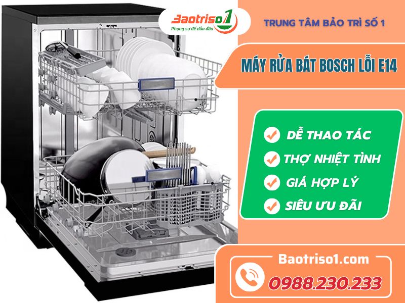 Baotriso1 sửa Máy Rửa Bát Bosch Lỗi E14