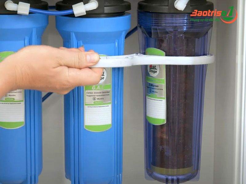 Baotriso1 hướng dẫn thay lõi lọc nước tại nhà chuẩn kỹ thuật