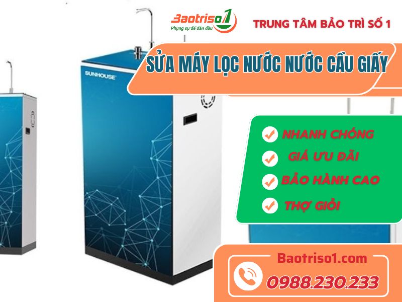 Dịch vụ sửa máy lọc nước Cầu Giấy chuyên nghiệp từ Baotriso1