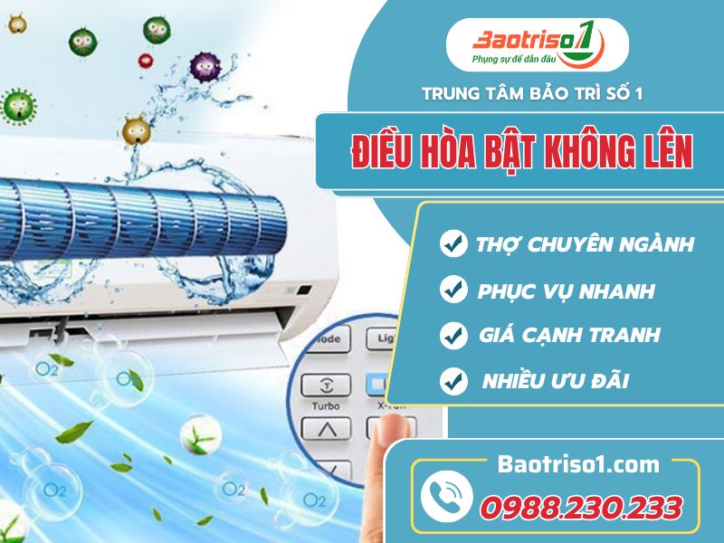 Dịch vụ sửa điều hòa bật không lên tận nhà – Có mặt sau 30 phút