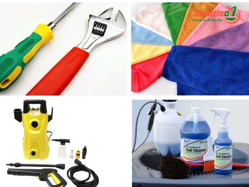 Dụng Cụ Vệ Sinh điều Hoà tại Cầu Giấy