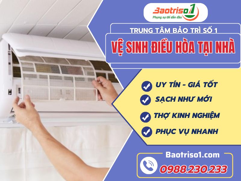 Dịch vụ vệ sinh điều hòa tại nhà giá rẻ, phục vụ 24/7