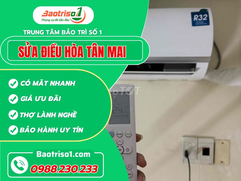 Sửa điều hòa Tân Mai nhanh chuẩn bảo hành cao!