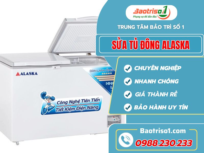 Dịch vụ sửa tủ đông Alaska tại nhà thợ giỏi - giá tốt 