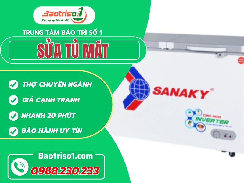 Dịch vụ sửa tủ mát tại Hà Nội giá rẻ, triệt để lỗi chỉ sau 30 phút
