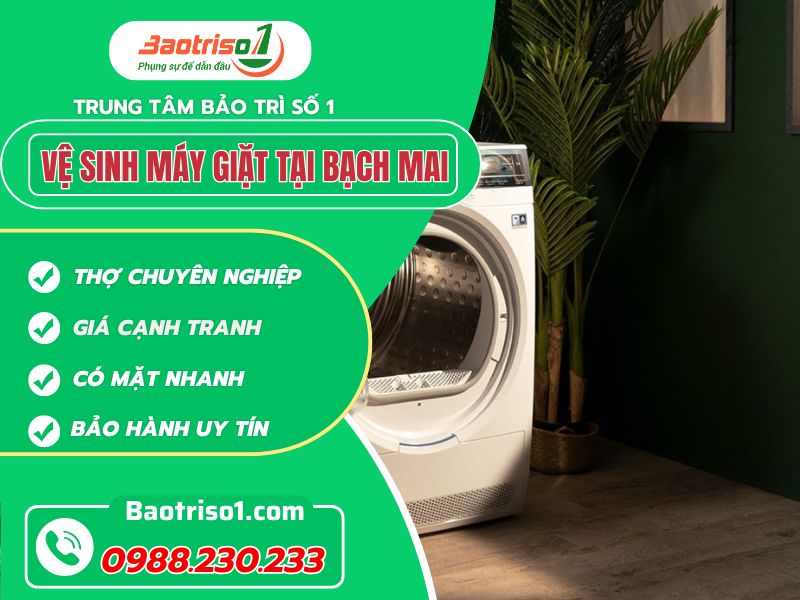 Vệ sinh máy giặt tại Bạch Mai thợ giỏi uy tín!