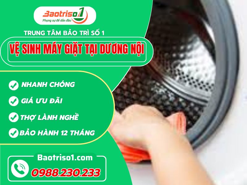 Vệ sinh máy giặt tại Dương Nội sạch sâu tận nơi!