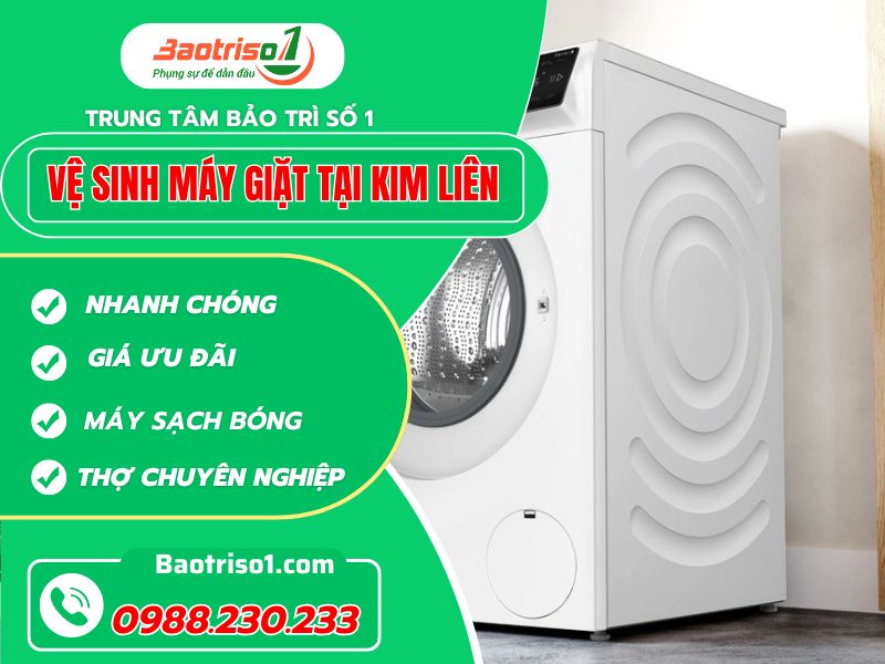 Vệ sinh máy giặt tại Kim Liên thợ giỏi giá ưu đãi!