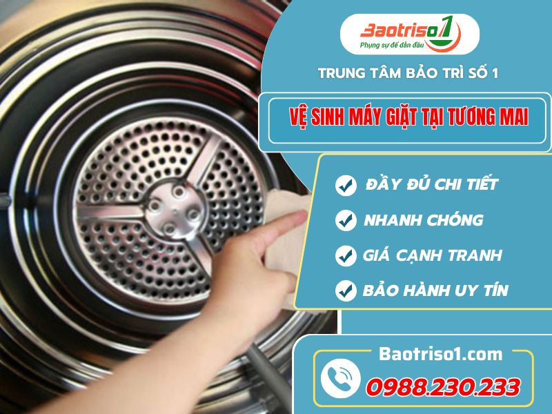 Vệ sinh máy giặt tại Tương Mai nhanh tận nơi!